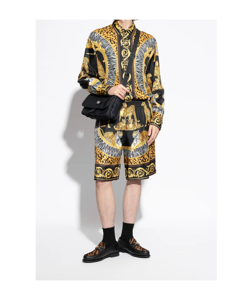 Leopard-Printed Slip-On Loafers
