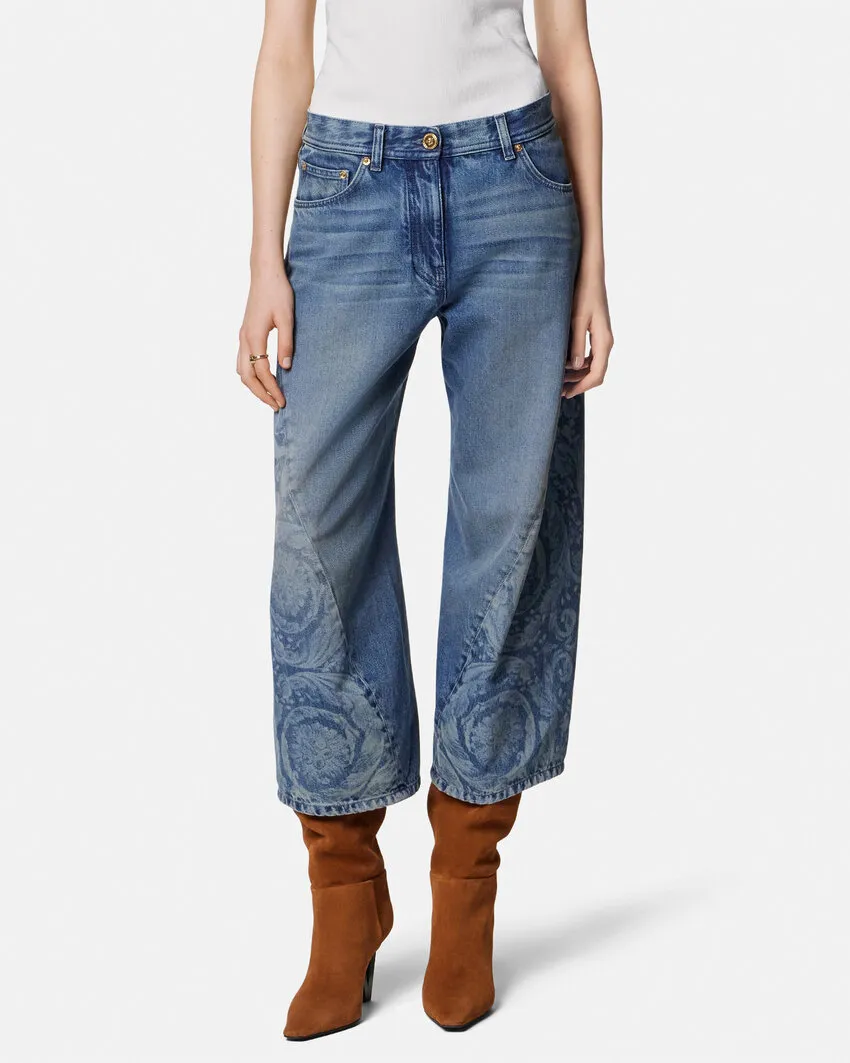 Barocco-Pattern Jeans