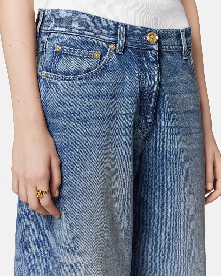 Barocco-Pattern Jeans
