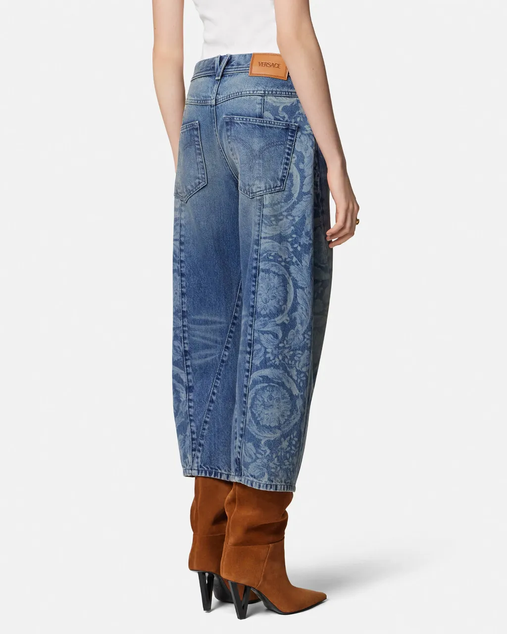 Barocco-Pattern Jeans
