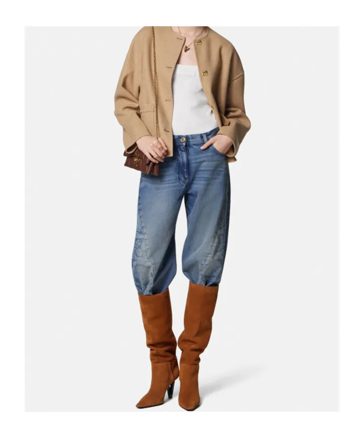 Barocco-Pattern Jeans