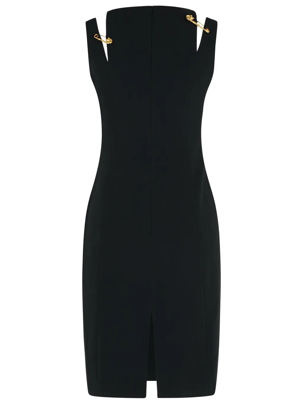 Safety-Pin Detailed V-Neck Dress