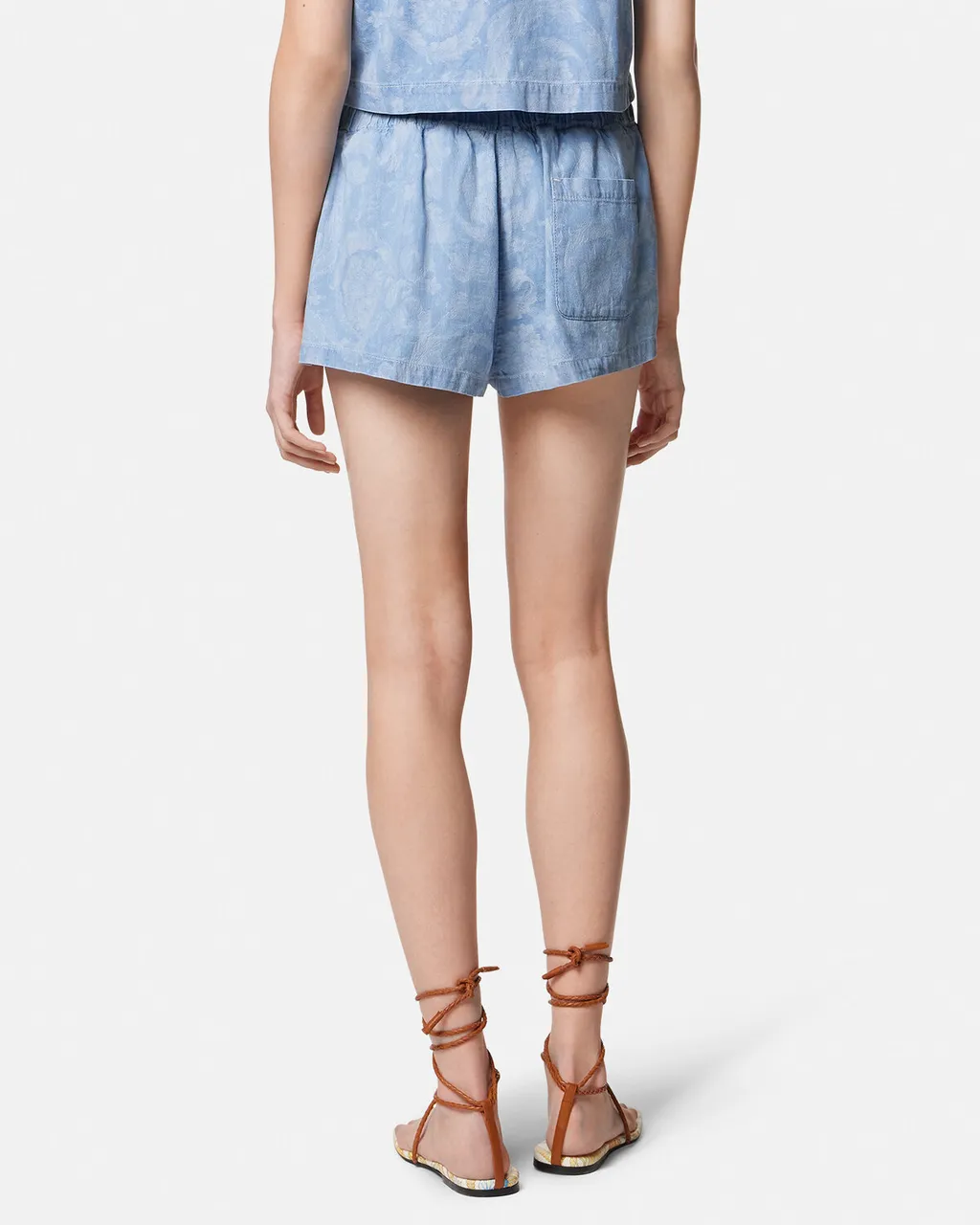 Logo-Patch Denim Shorts