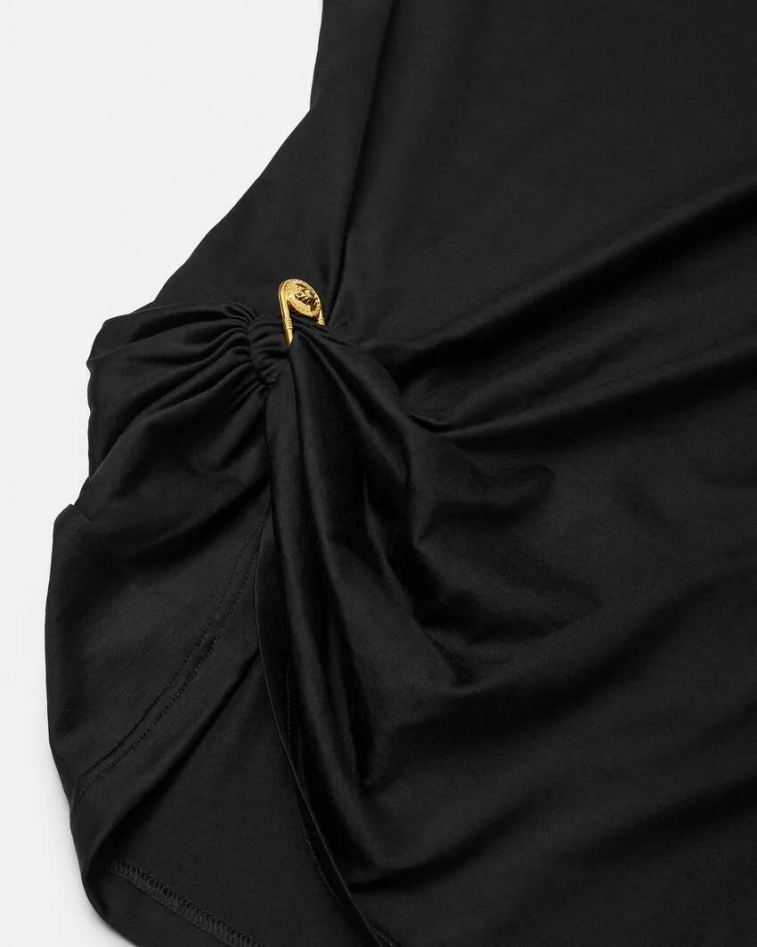Safety-Pin Draped T-Shirt