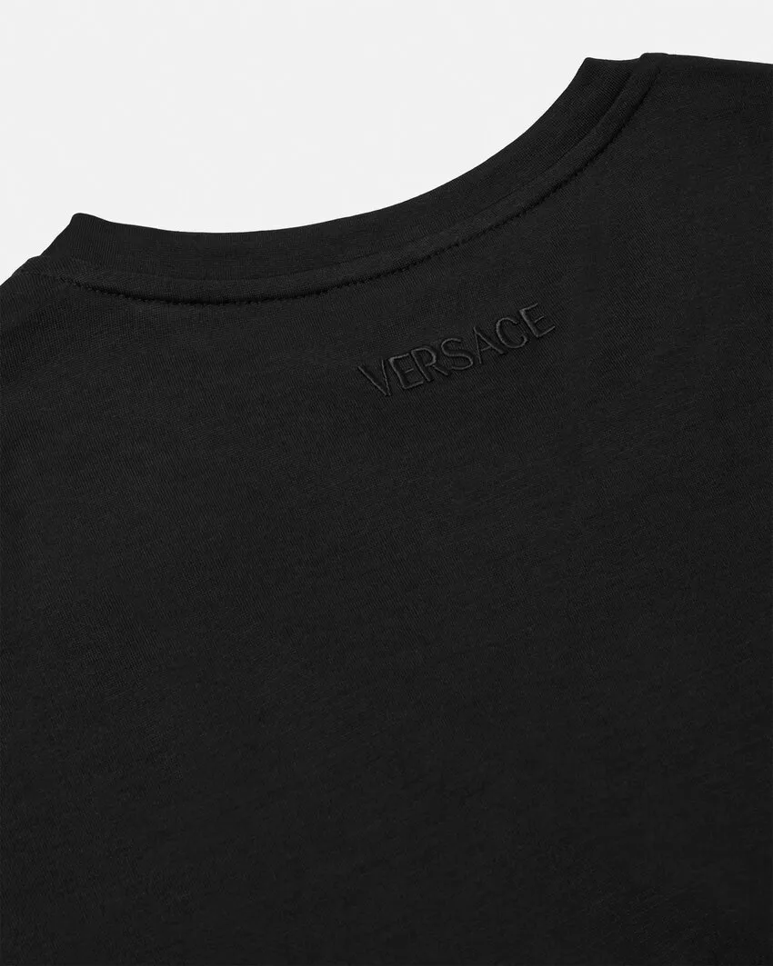 Safety-Pin Draped T-Shirt