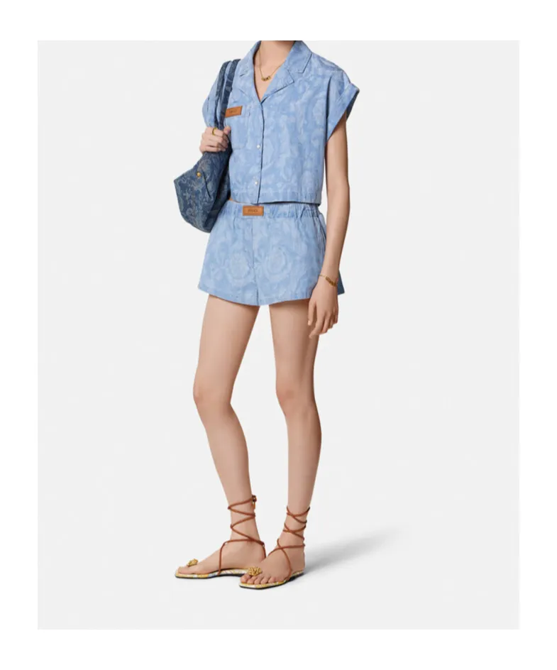 Short Sleeved Denim Shirt