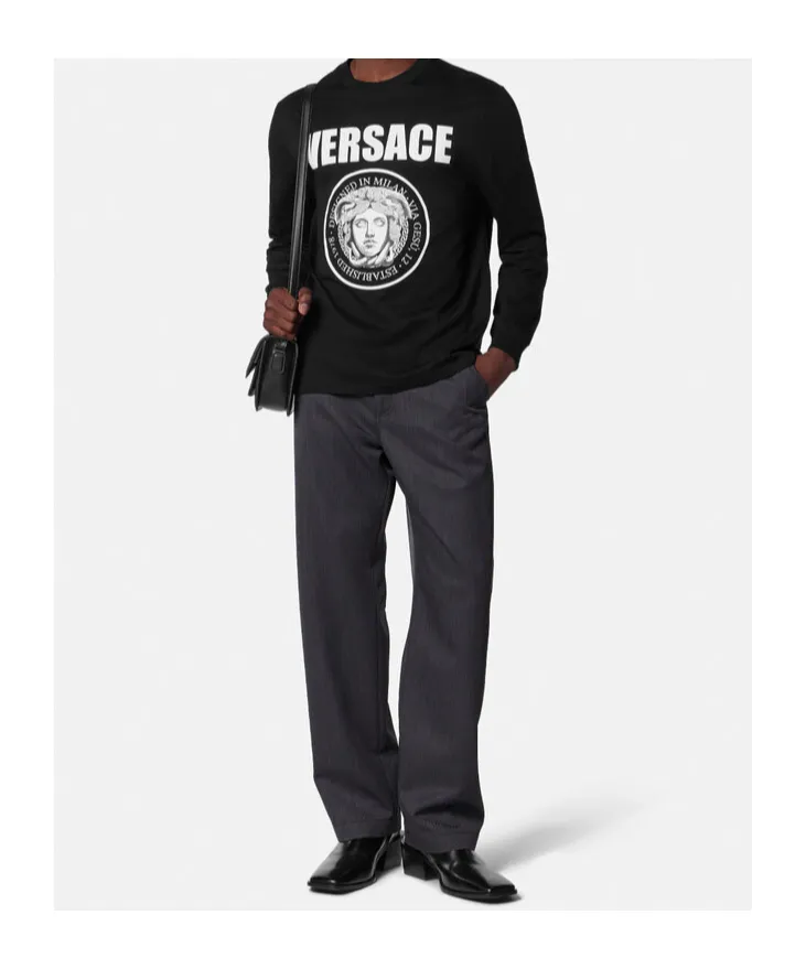 Long Sleeved Crewneck T-Shirt