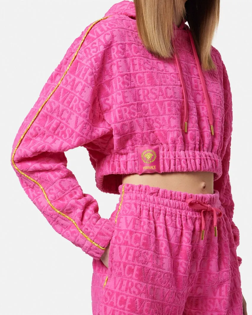 Drawstring Cropped Hoodie