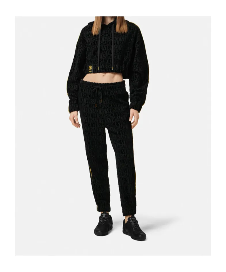 Drawstring Cropped Hoodie