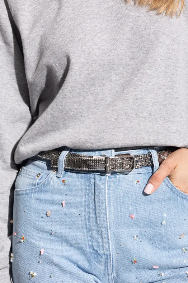 Logo-Engraved Buckle Belt