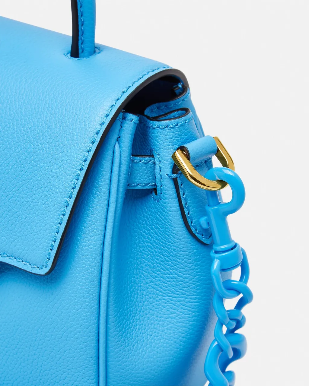 La Medusa Logo Plaque Small Top Handle Bag