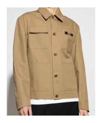 Long-Sleeve Button-Up Jacket