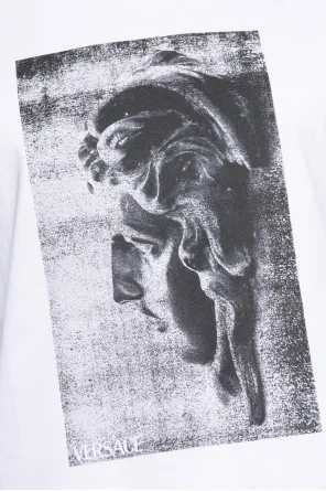Pattern-Printed Crewneck T-Shirt