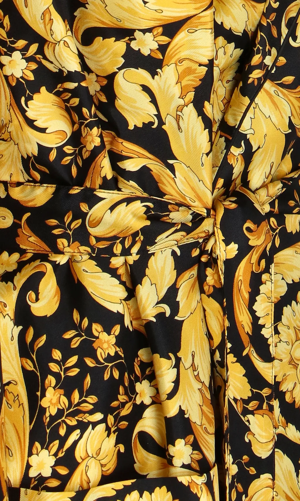 Baroque Pattern Belted Pajama