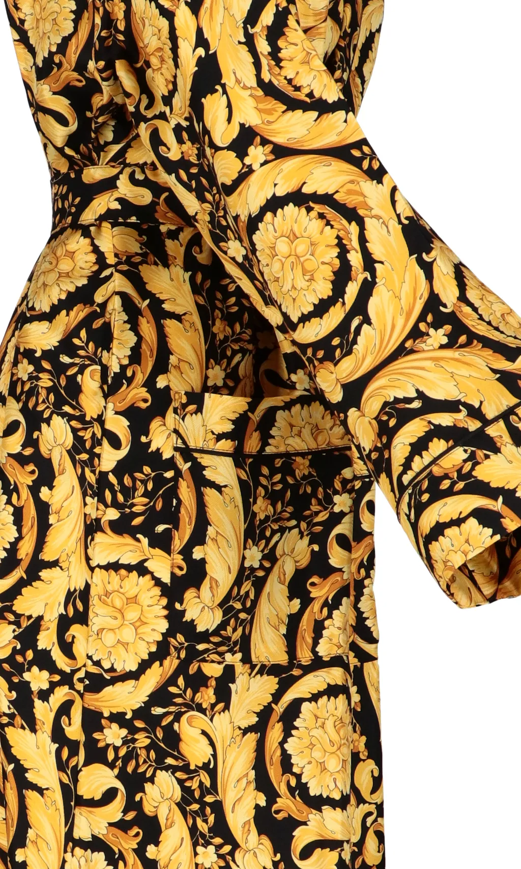 Baroque Pattern Belted Pajama