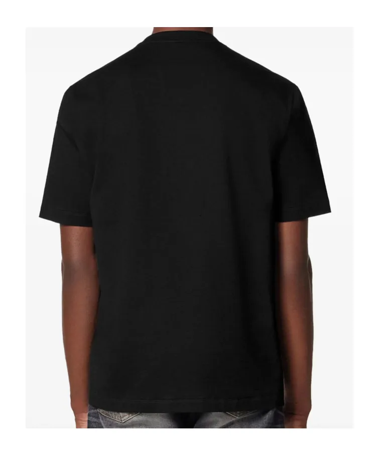 Pattern-Printed Crewneck T-Shirt