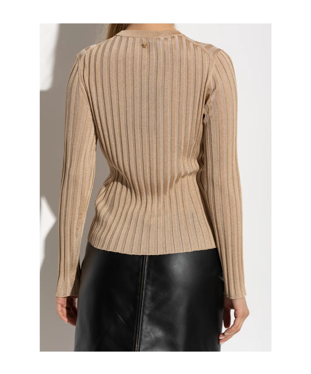 Crewneck Ribbed Top