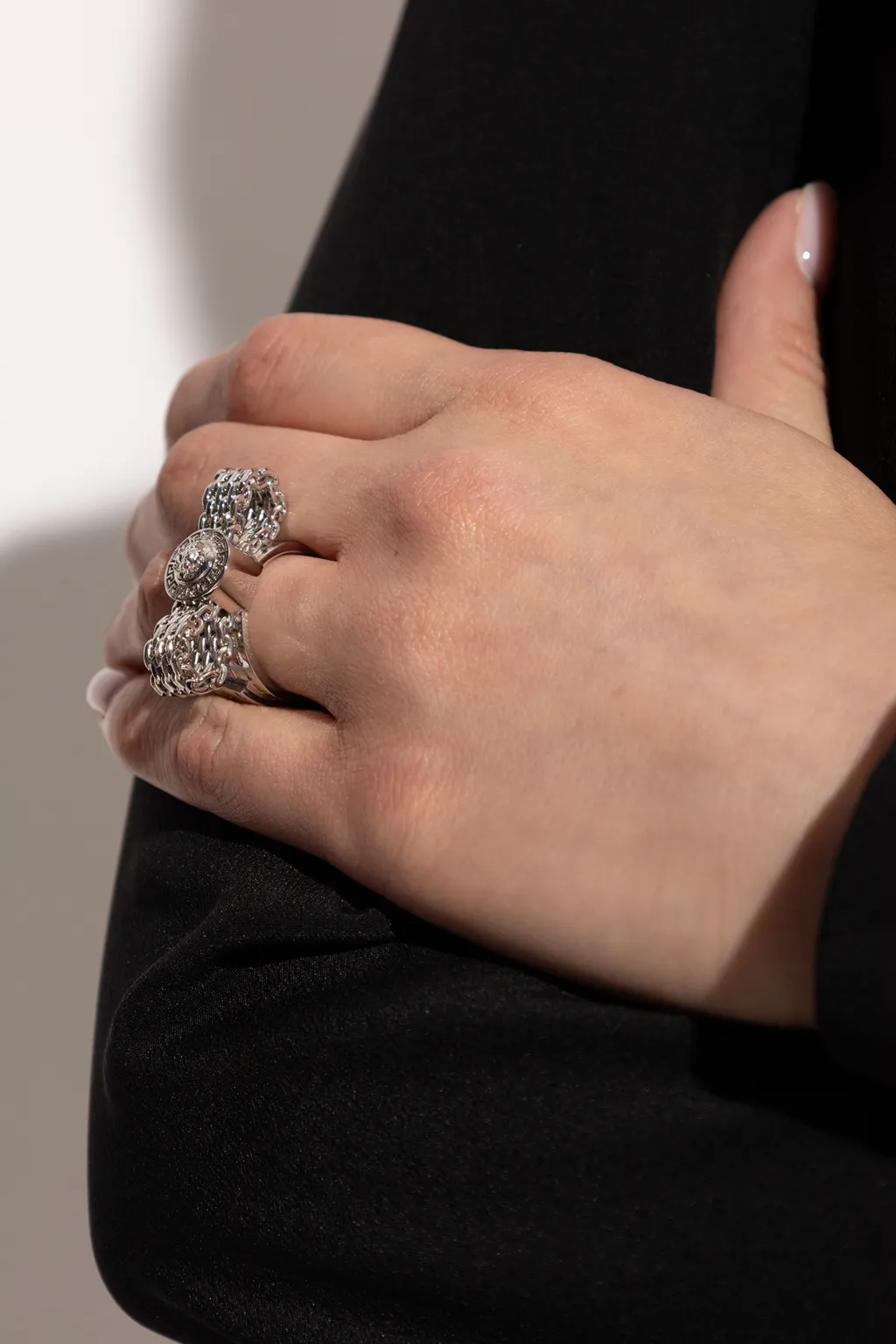 Medusa Head Plaque Ring
