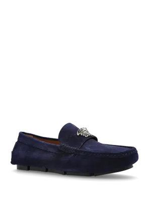 Medusa Plaque Slip-On Loafers