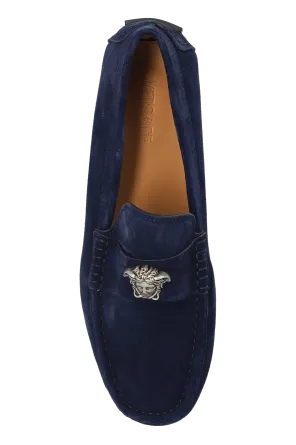 Medusa Plaque Slip-On Loafers