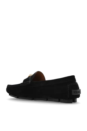 Medusa Plaque Slip-On Loafers