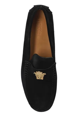 Medusa Plaque Slip-On Loafers