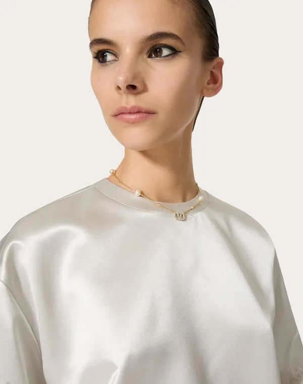 Vlogo Signature Embellished Necklace