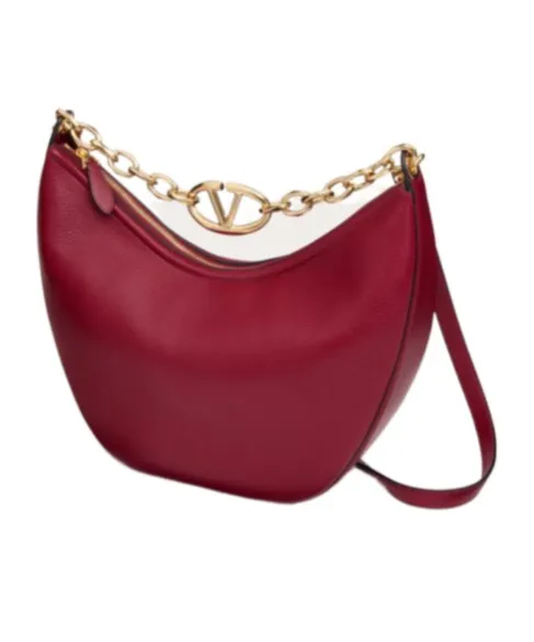Vlogo Moon Zip-Up Medium Shoulder Bag