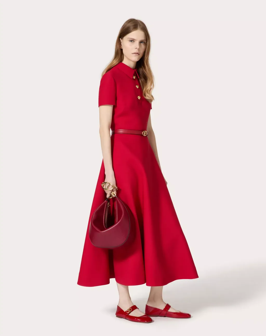 Vlogo Moon Zip-Up Medium Shoulder Bag