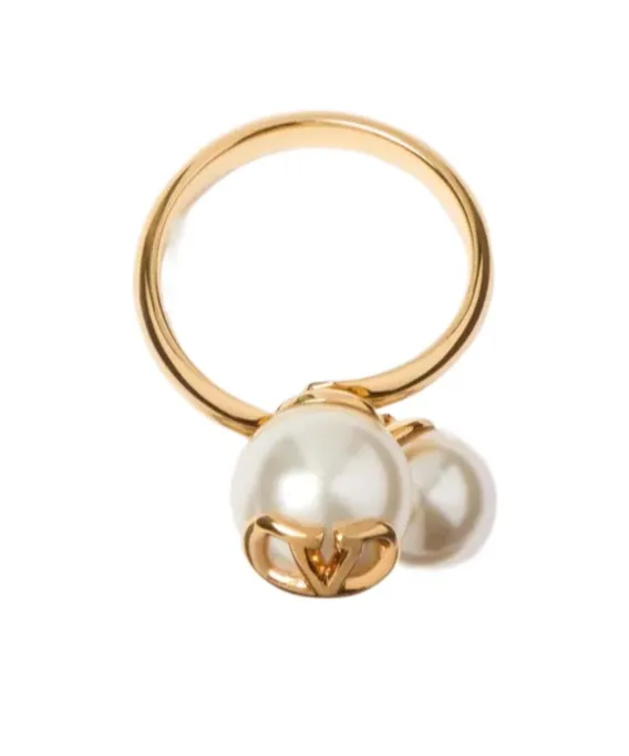 Vlogo Signature Embellished Ring