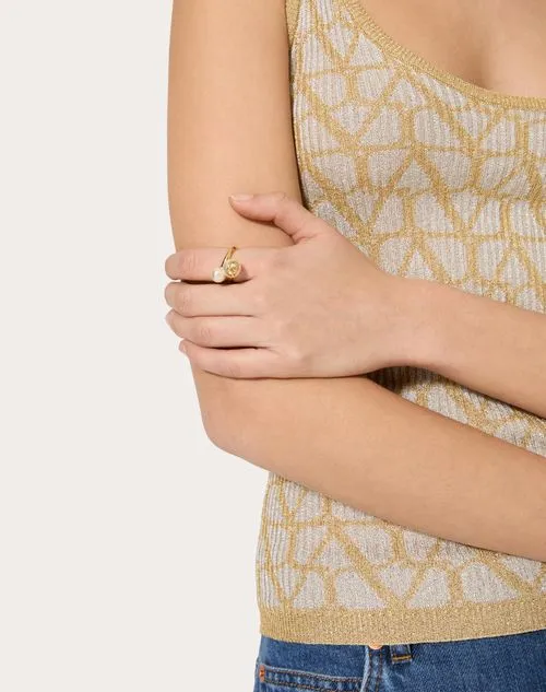Vlogo Signature Embellished Ring