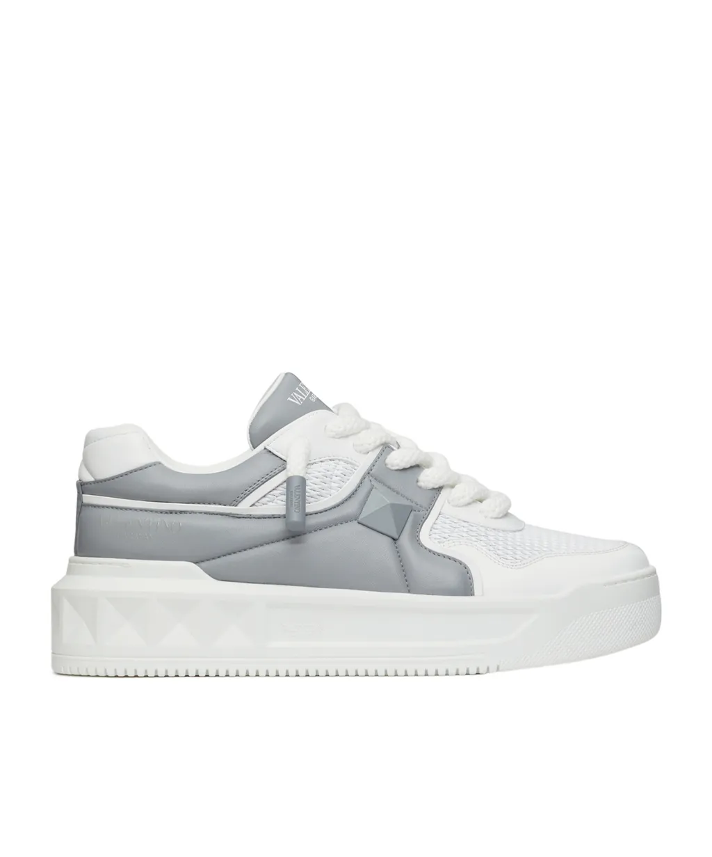 One Stud Xl Low-Top Sneaker In Perforated Nappa
