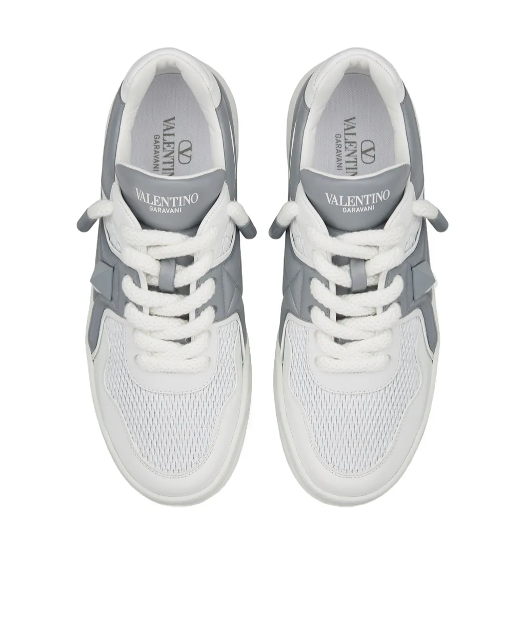 One Stud Xl Low-Top Sneaker In Perforated Nappa