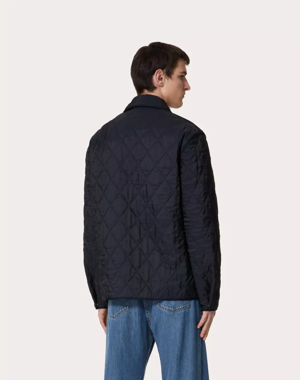 Zip-Up Straight Hem Quilted Jacket