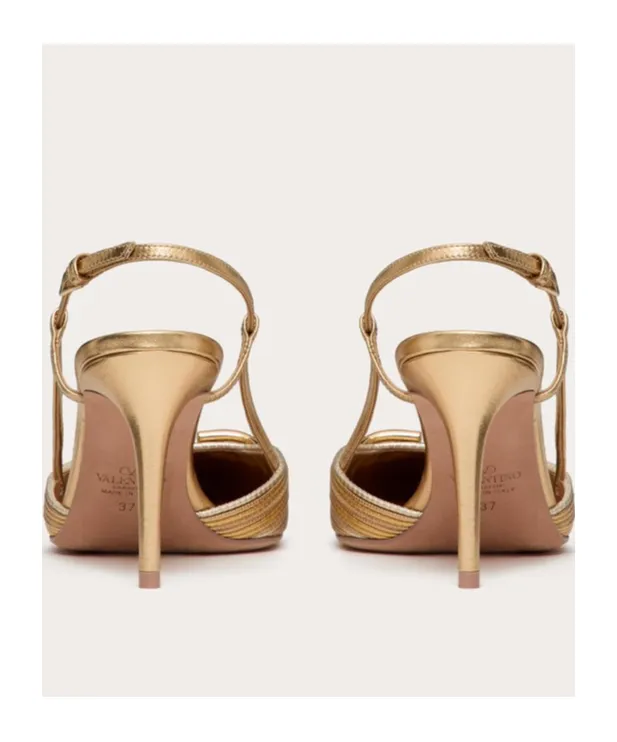 Vlogo Signature Pointed Toe Slingback Pumps