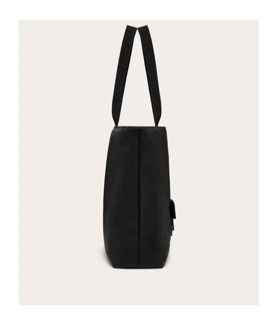 Vlogo Plaque Top Handle Bag