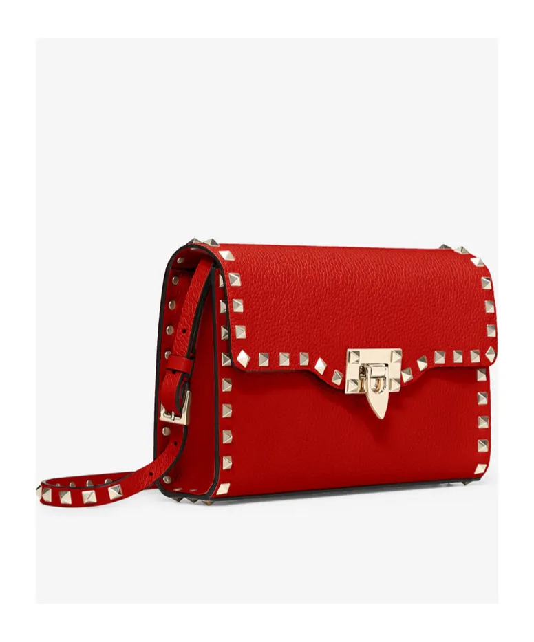 Garavani Rockstud Foldover Top Shoulder Bag