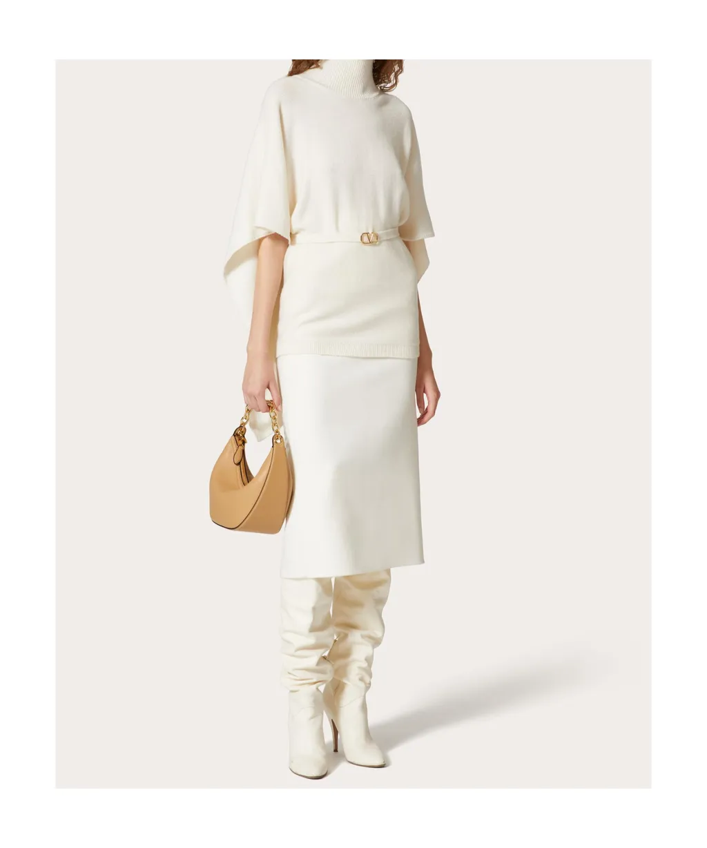 Vlogo Moon Zip-Up Small Hobo Bag