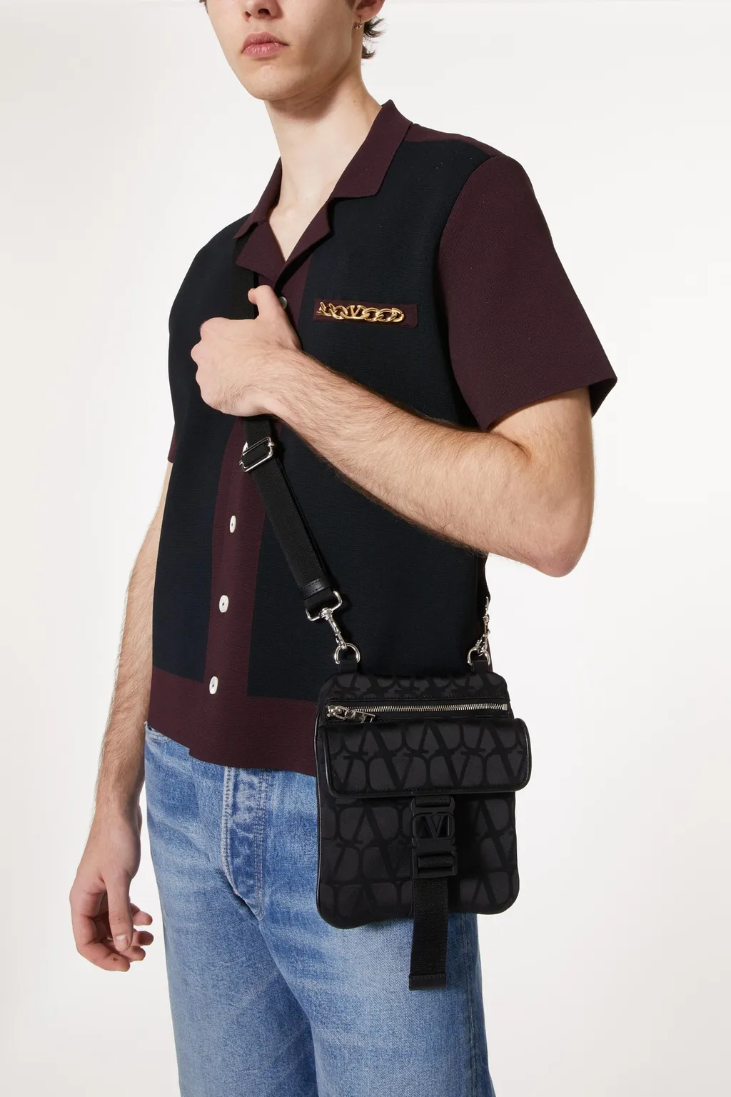 Toile Iconographe Zip-Up Messenger Bag
