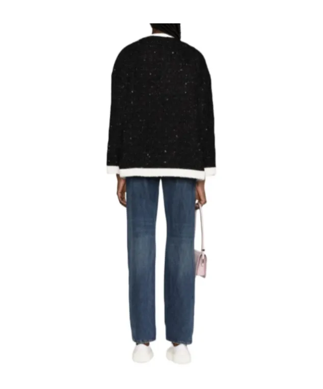 Long-Sleeved Knitted Cardigan