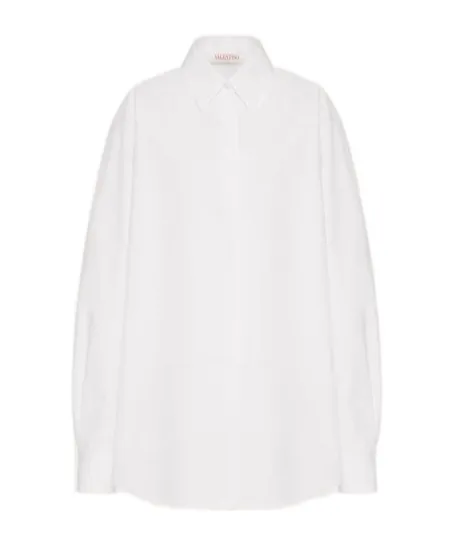Hidden Button Long-Sleeved Shirt