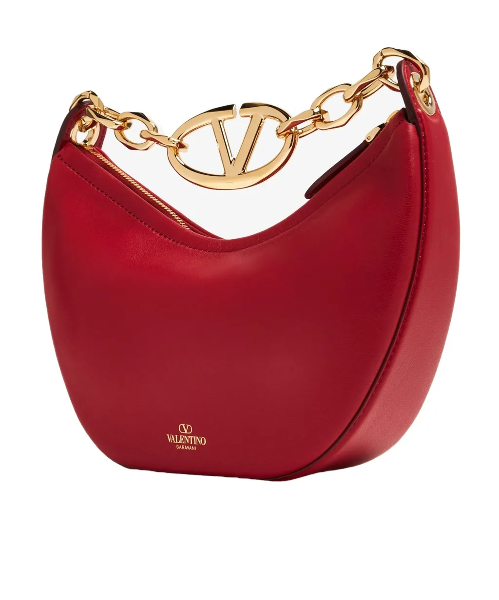 Vlogo Signature Zip-Up Shoulder Bag