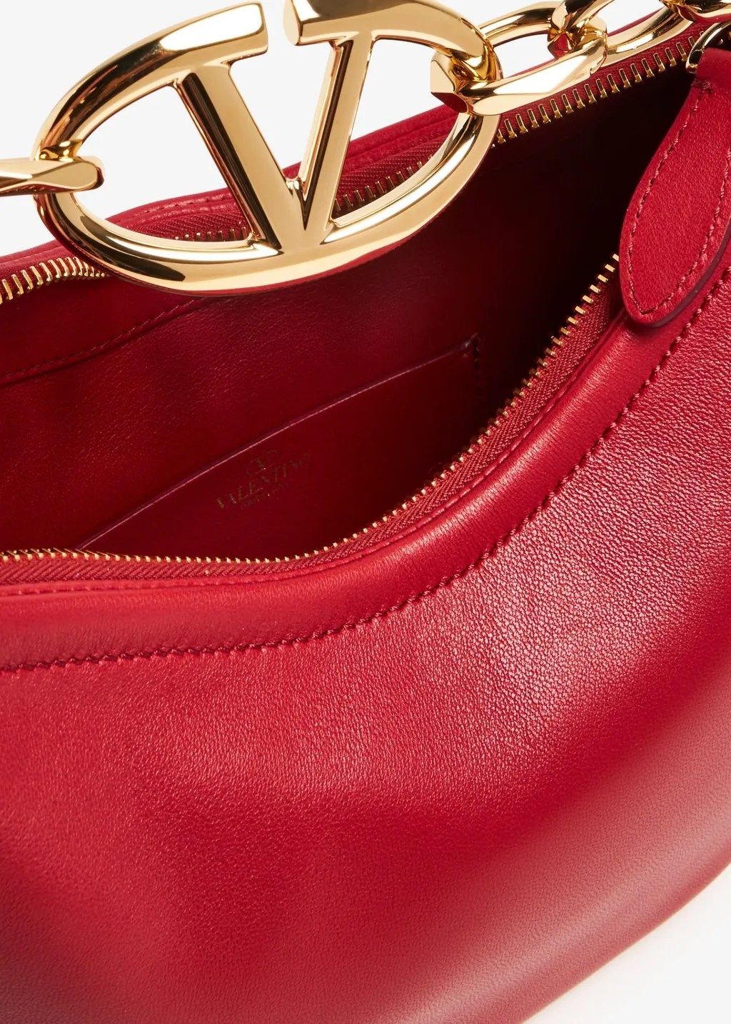 Vlogo Signature Zip-Up Shoulder Bag