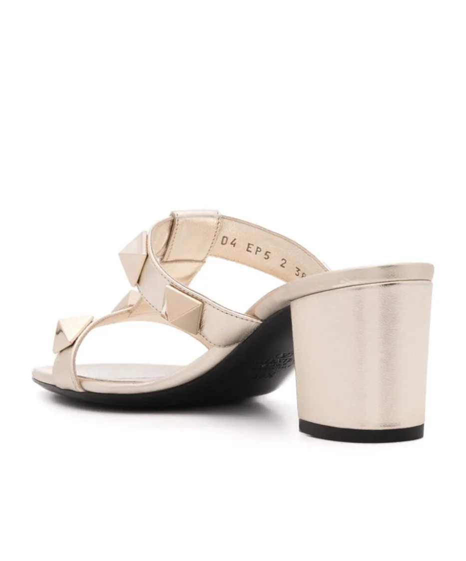 Roman Stud Metallic Sandals