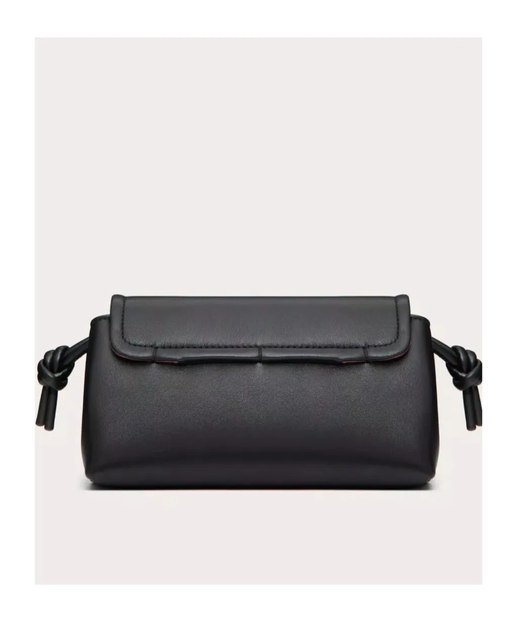 Vlogo Plaque Foldover Top Shoulder Bag