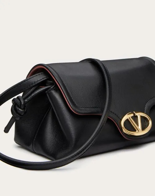 Vlogo Plaque Foldover Top Shoulder Bag
