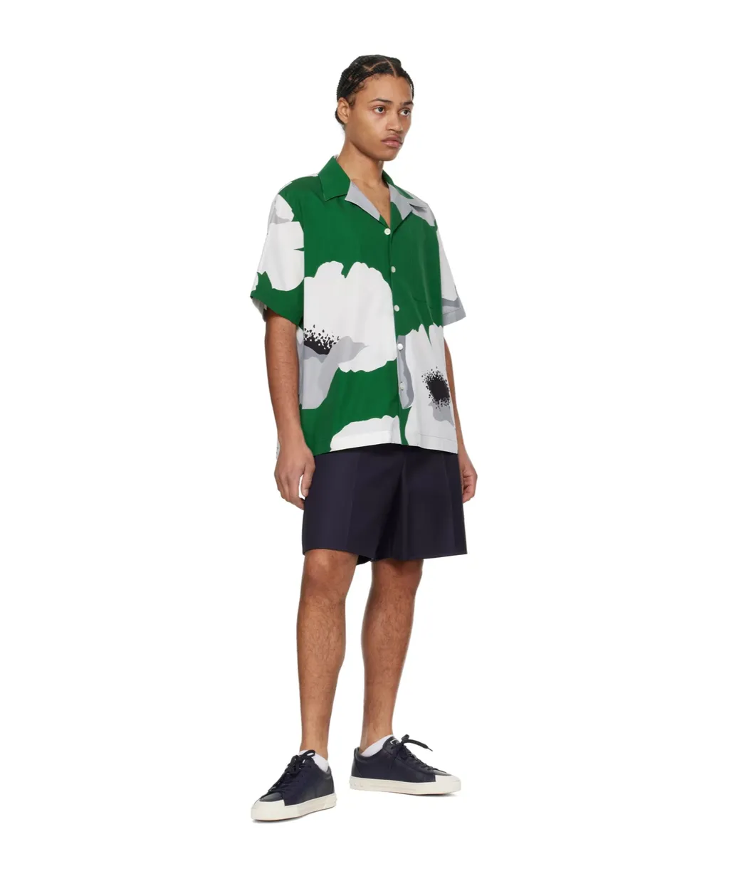 Waist And Loop Pleated Shorts