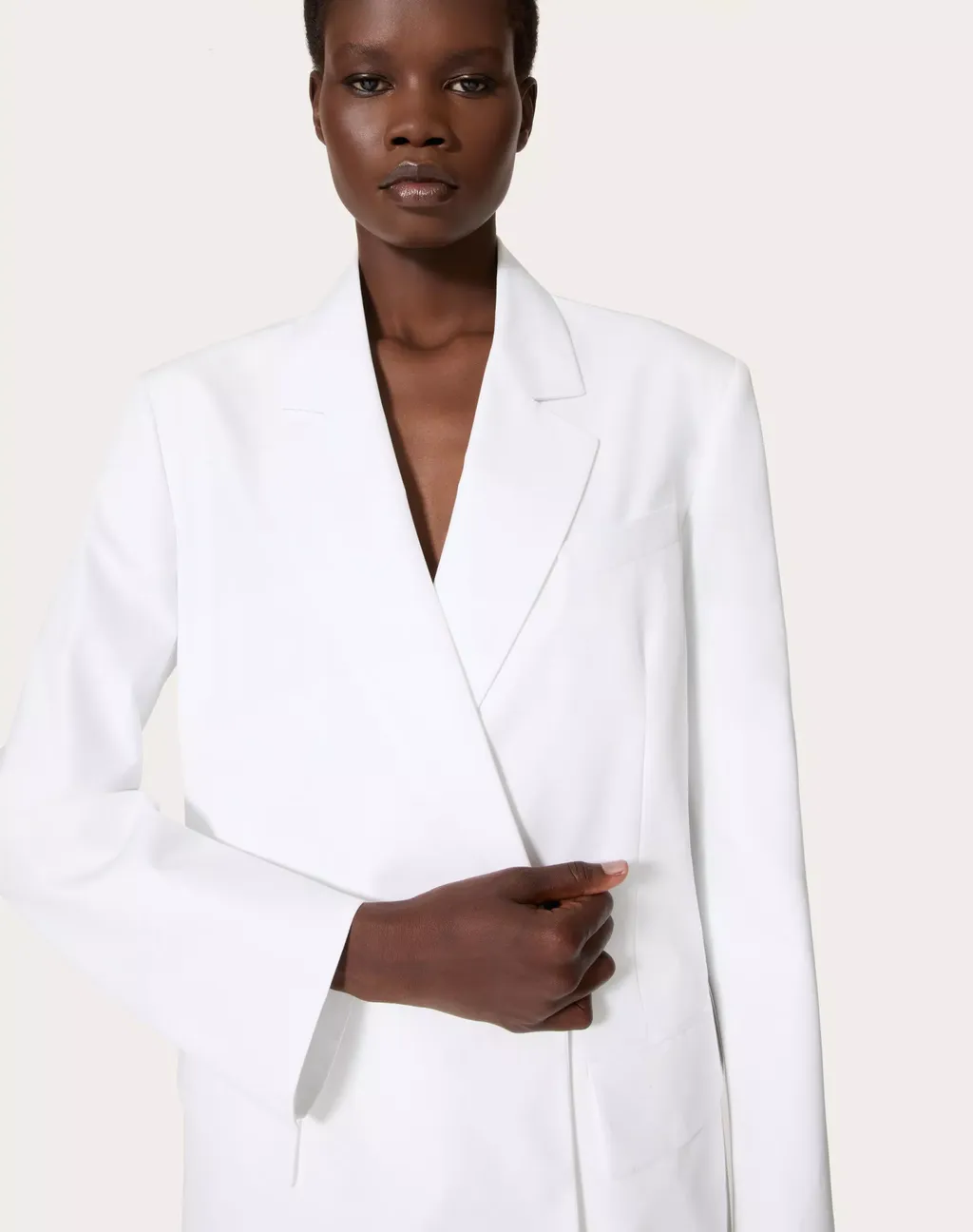 Double-Breasted Long-Sleeved Jacket