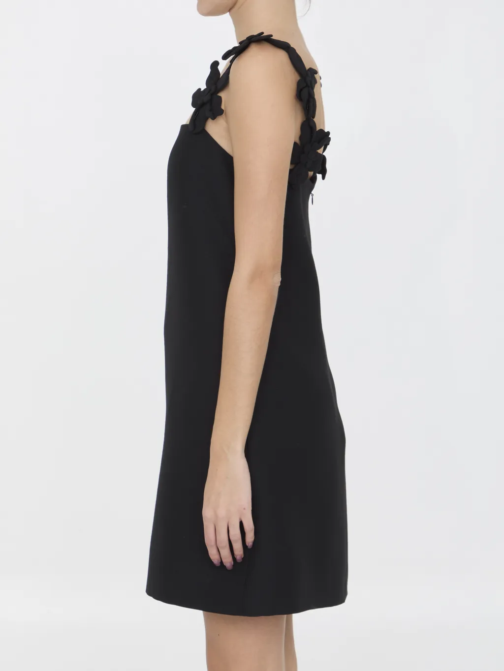 Crepe Couture Sleeveless Mini Dress