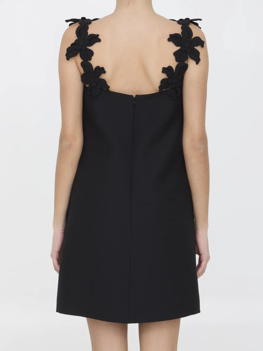 Crepe Couture Sleeveless Mini Dress